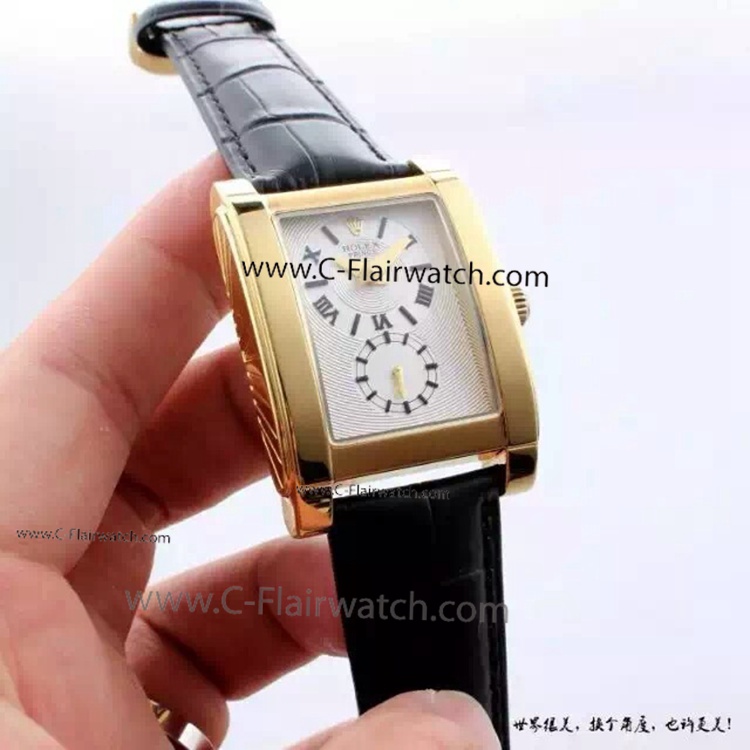 Yellow Gold Rolex Geneve Cellini Prince Watch Best Replica
